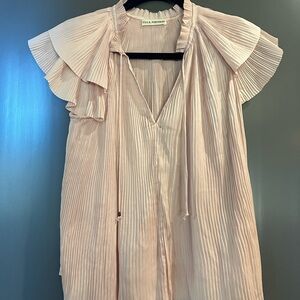 Ulla Johnson Women's Blush Pleated Blouse